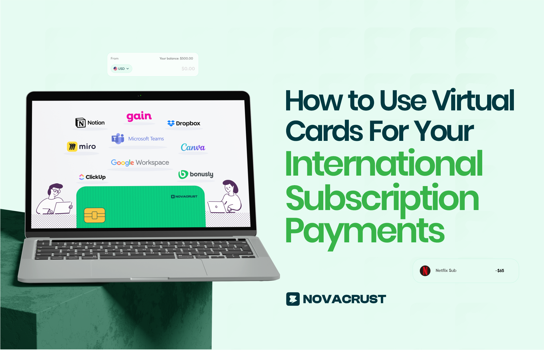 How to Use Virtual Cards For Your International Subscription Payments