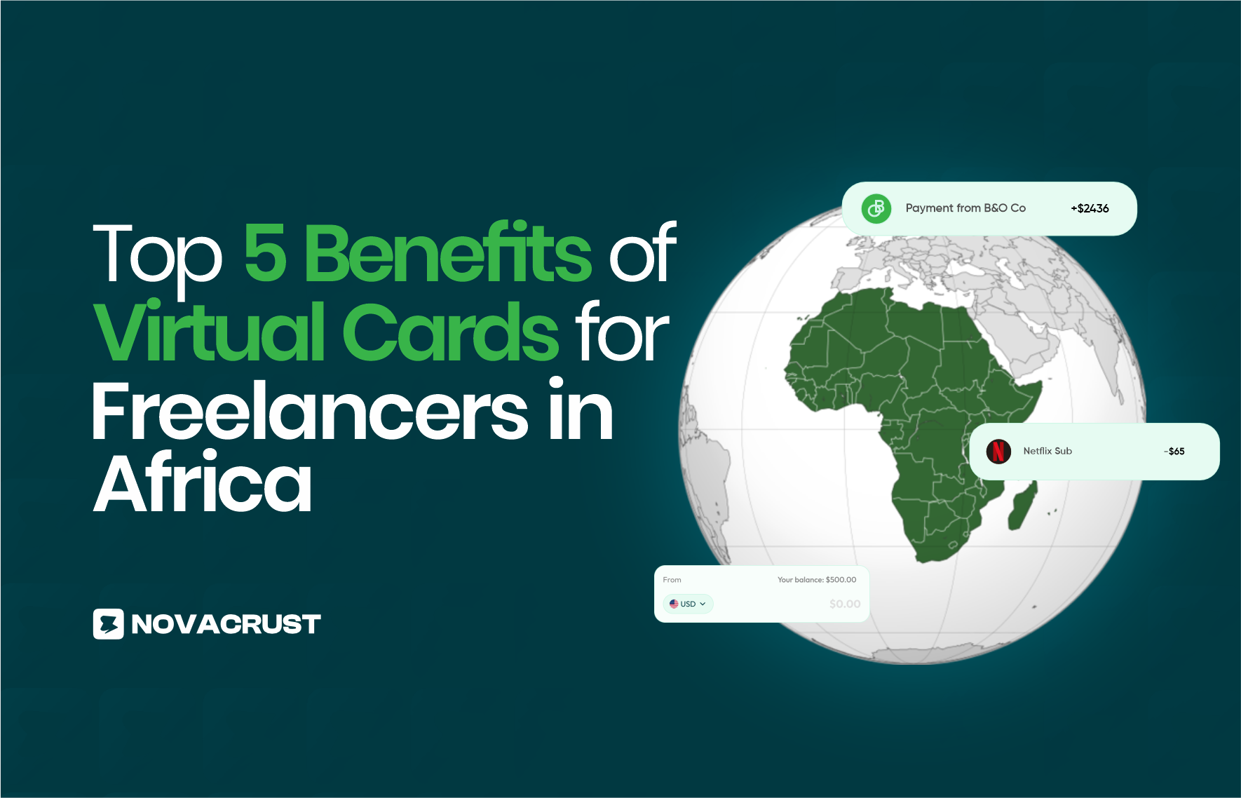 Top 5 Benefits of Virtual Cards for Freelancers in Africa