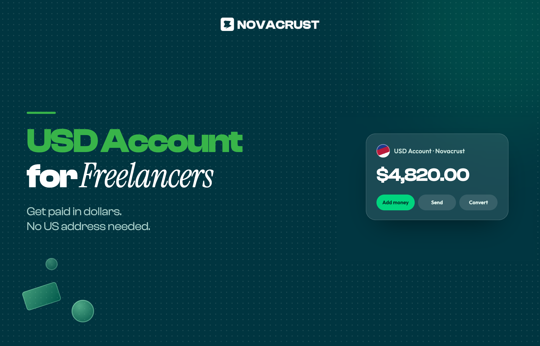 USD Account for Freelancers: Get Paid in Dollars, No US Address Needed