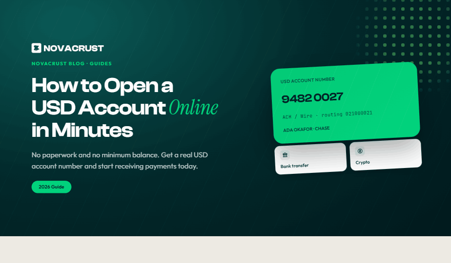 How to Open a USD Account Online in Minutes (2026 Guide)