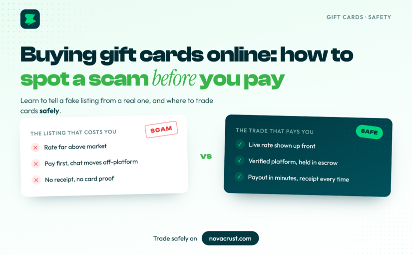 Buying Gift Cards Online: How to Spot a Scam Before You Pay