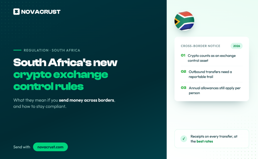 South Africa’s New Crypto Exchange Control Rules: What They Mean If You Send Money Across Borders