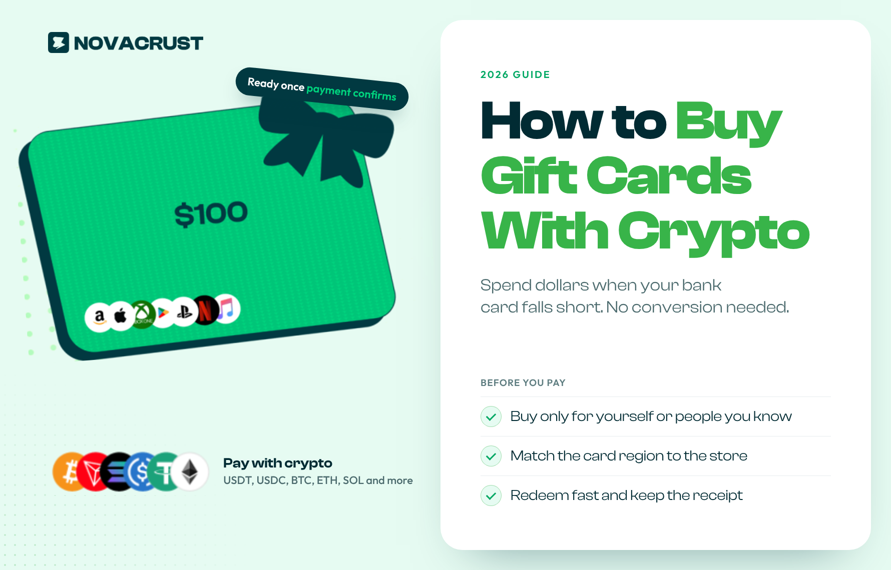 How to Buy Gift Cards With Crypto (2026 Guide)